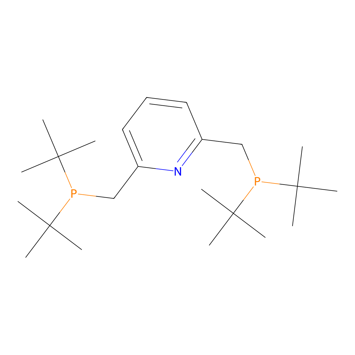 2,6-Bis(DI-tert-butylphosphinomethyl)pyridine molecular structure, CAS 338800-13-8