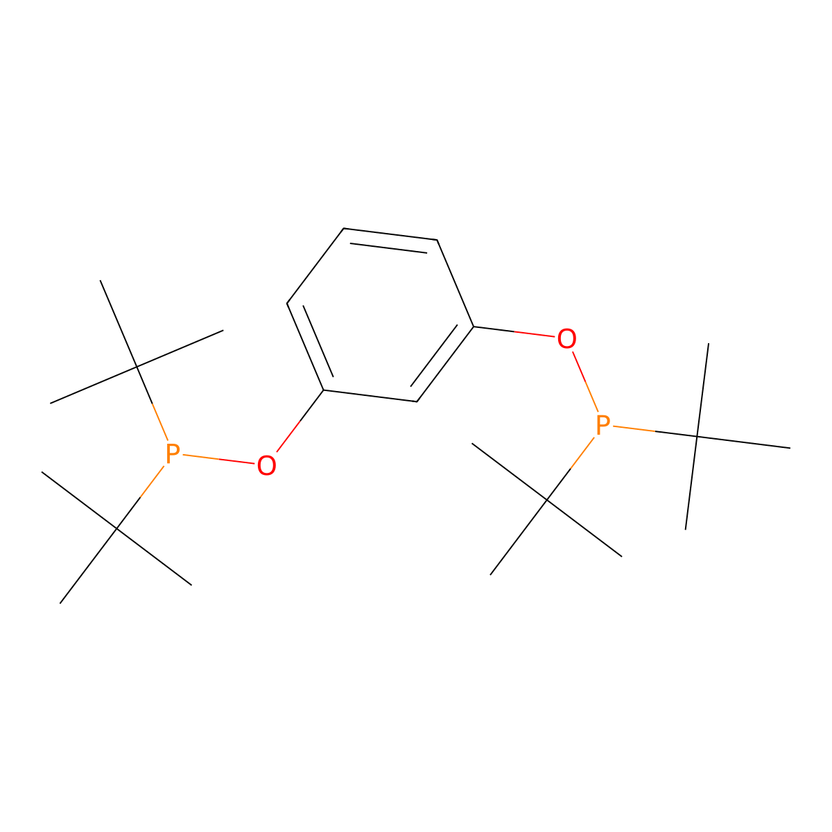 1,3-Bis((di-tert-butylphosphino)oxy)benzene molecular structure, CAS 338800-20-7