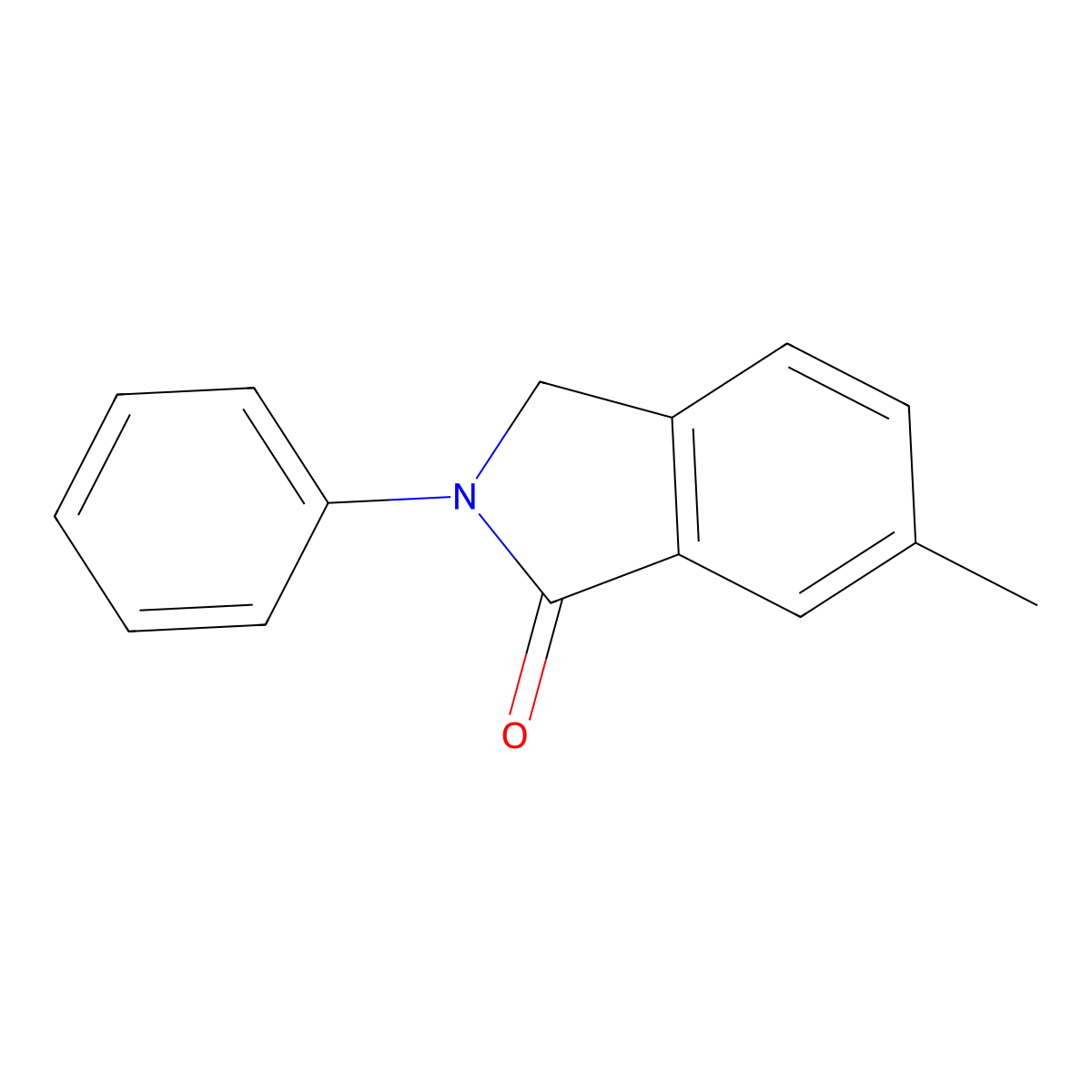 6-Methyl-2-phenylisoindolin-1-one molecular structure, CAS 33886-51-0