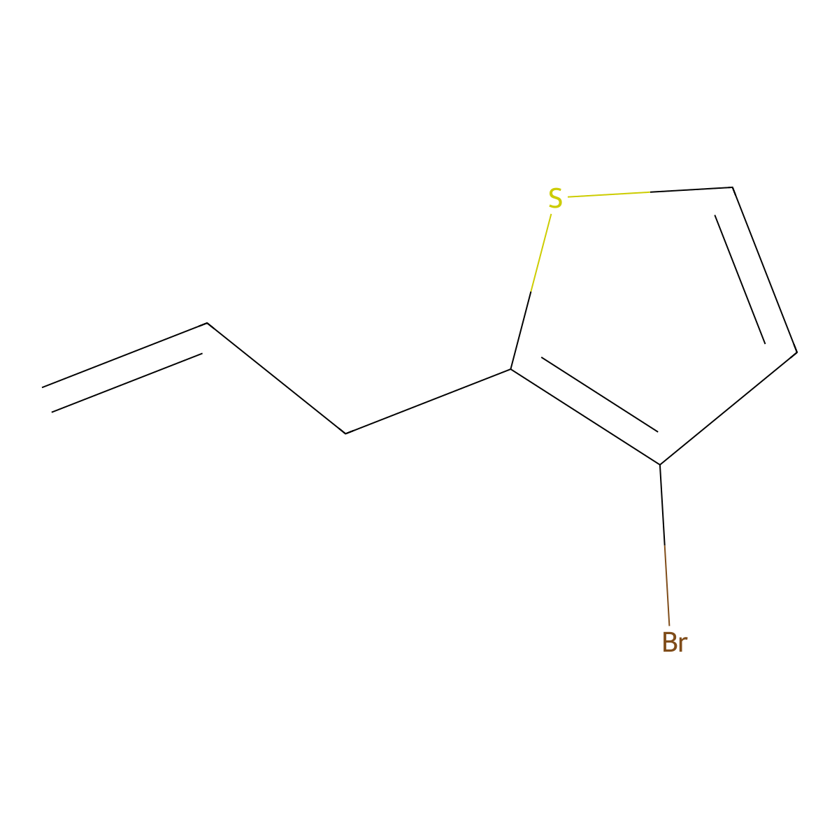 3-(3-Bromo-2-thienyl)-1-propene molecular structure, CAS 33892-67-0