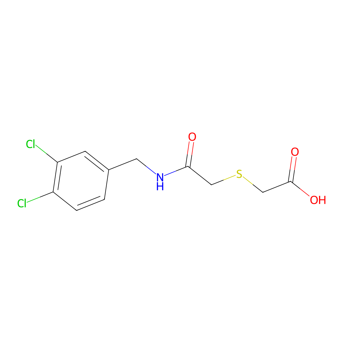 2-({2-[(3,4-Dichlorobenzyl)amino]-2-oxoethyl}sulfanyl)acetic acid molecular structure, CAS 338953-70-1