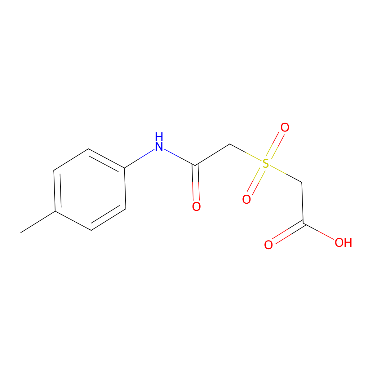 2-{[2-Oxo-2-(4-toluidino)ethyl]sulfonyl}acetic acid molecular structure, CAS 338953-85-8