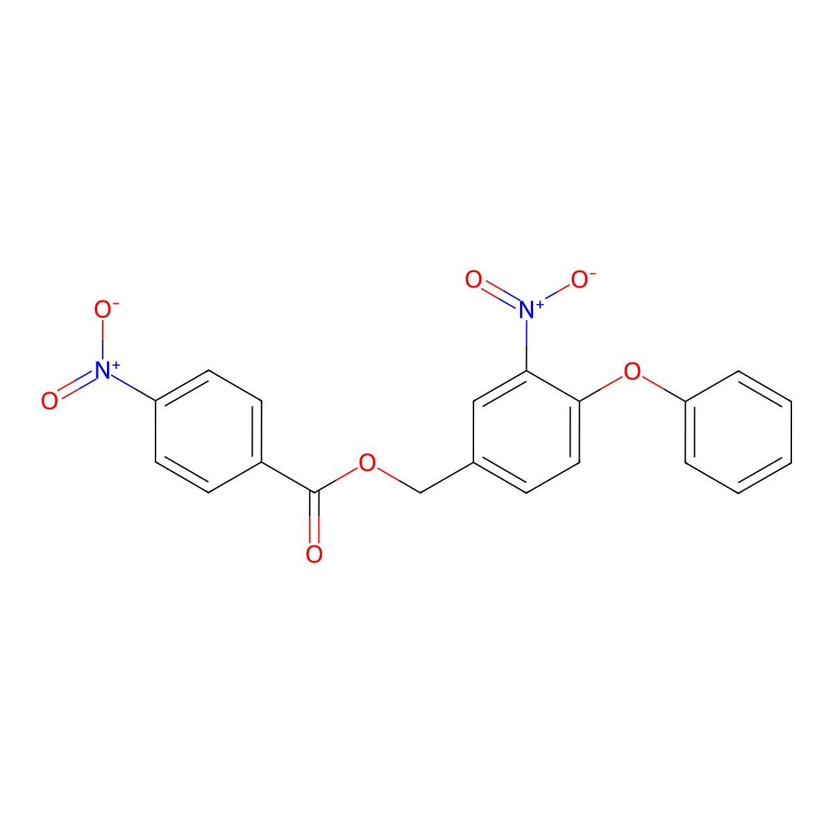 (3-Nitro-4-phenoxyphenyl)methyl 4-nitrobenzoate molecular structure, CAS 338960-78-4