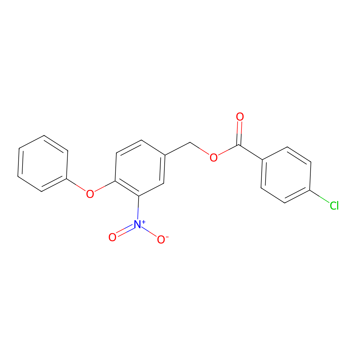 (3-Nitro-4-phenoxyphenyl)methyl 4-chlorobenzoate molecular structure, CAS 338960-90-0