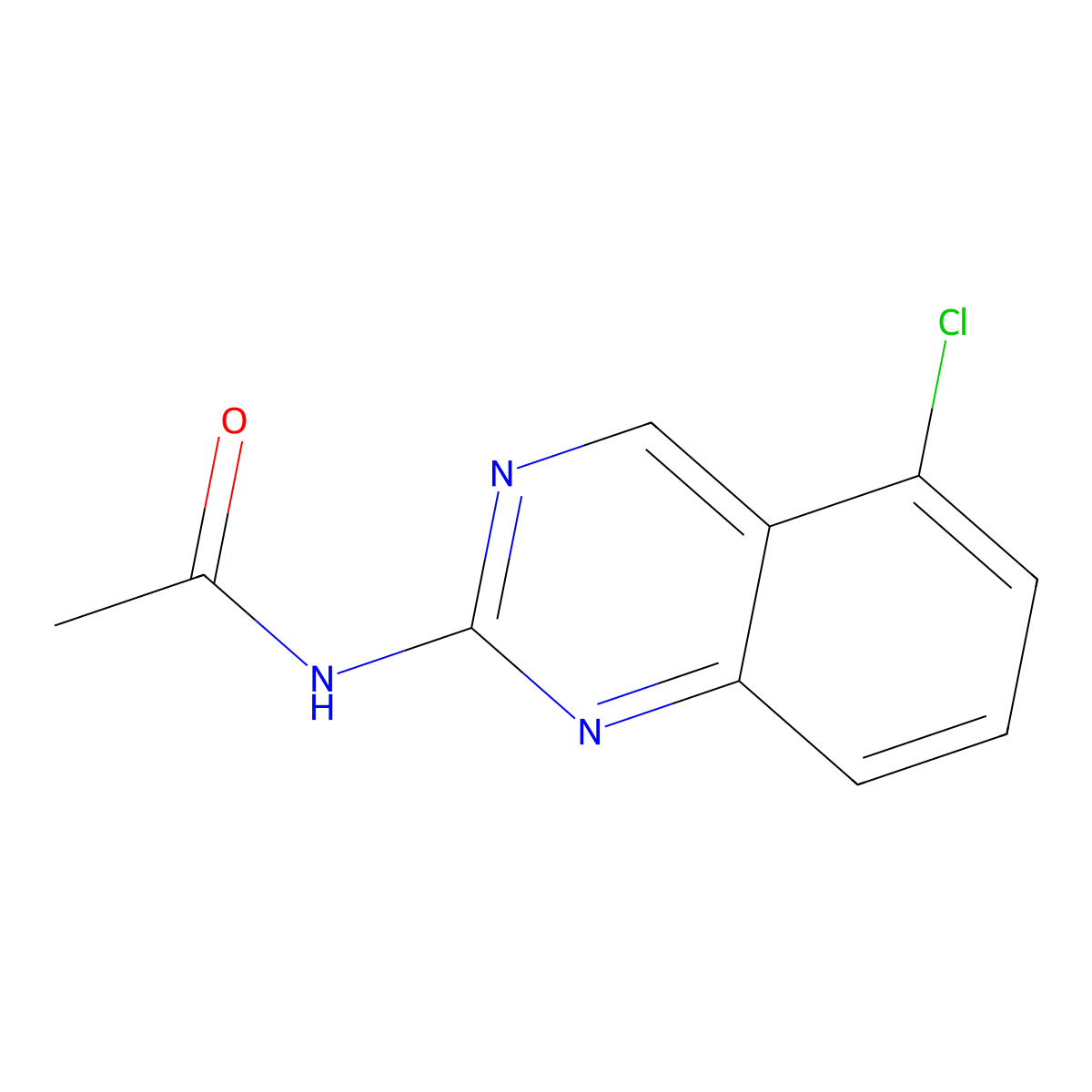 N-(5-chloro-2-quinazolinyl)acetamide molecular structure, CAS 338962-31-5