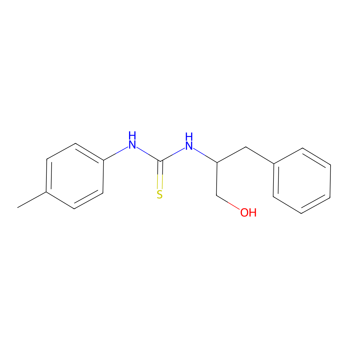 1-(1-Hydroxy-3-phenylpropan-2-yl)-3-(4-methylphenyl)thiourea molecular structure, CAS 338963-09-0