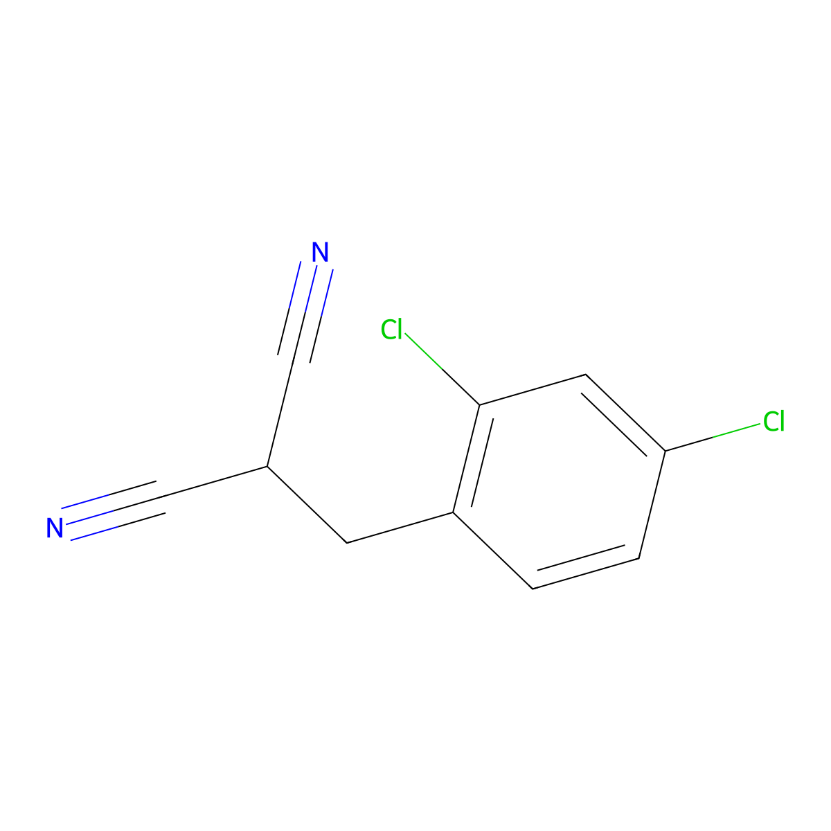 2-(2,4-Dichlorobenzyl)malononitrile molecular structure, CAS 338965-08-5