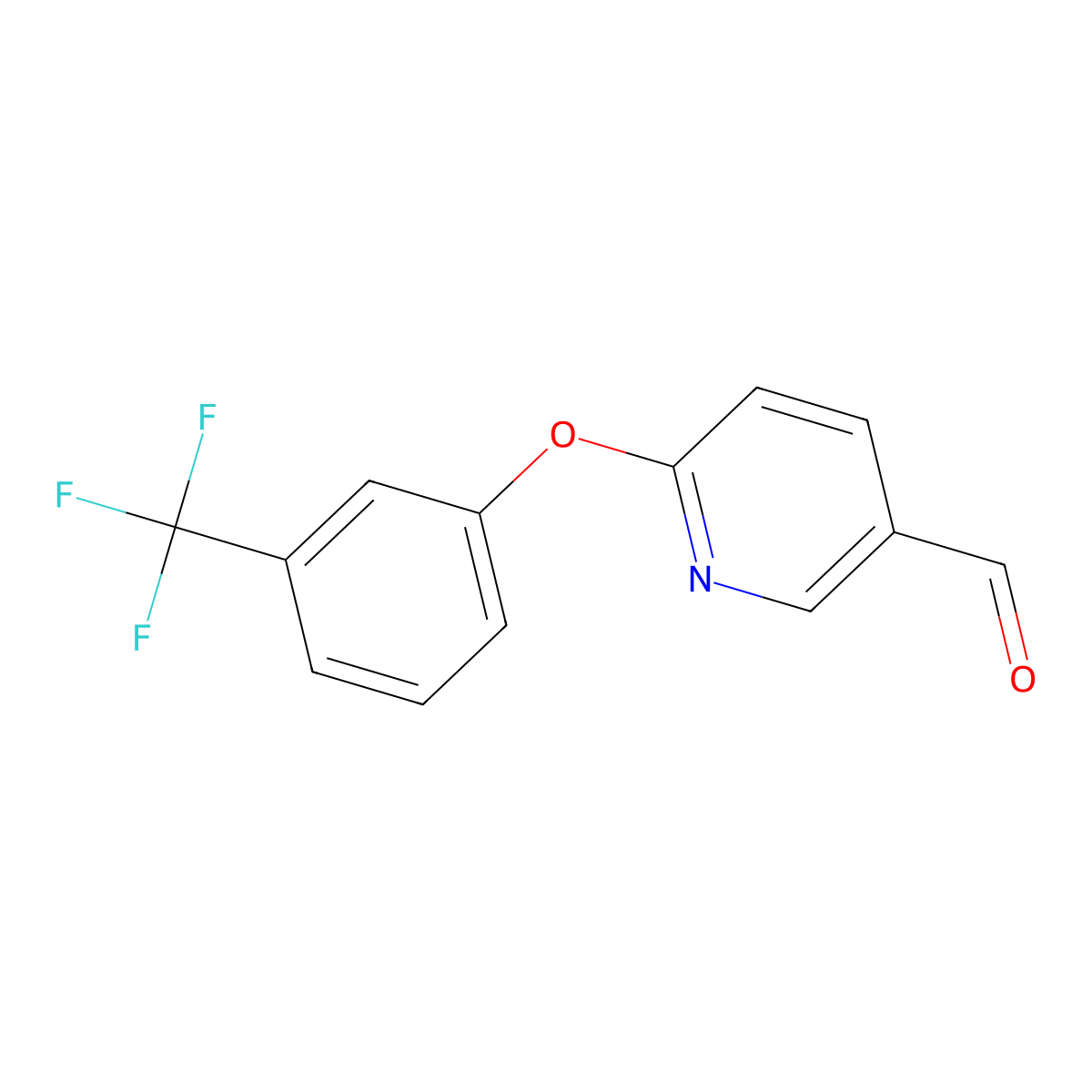 6-[3-(Trifluoromethyl)phenoxy]nicotinaldehyde molecular structure, CAS 338967-16-1