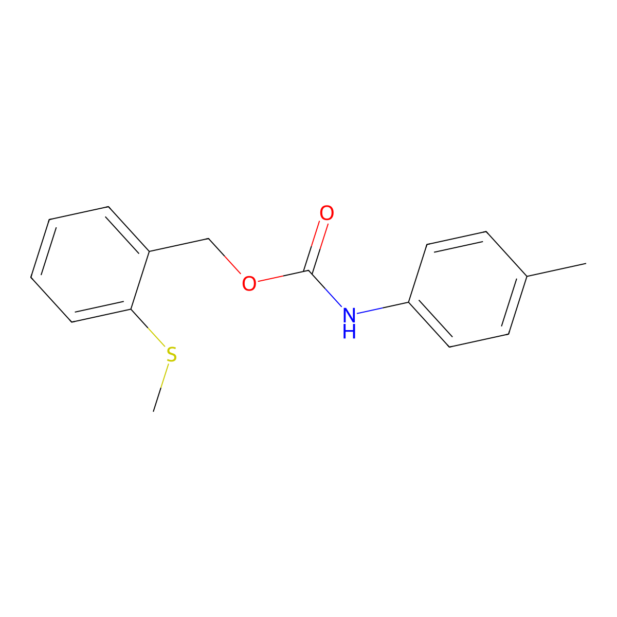 2-(methylsulfanyl)benzyl N-(4-methylphenyl)carbamate molecular structure, CAS 338968-11-9