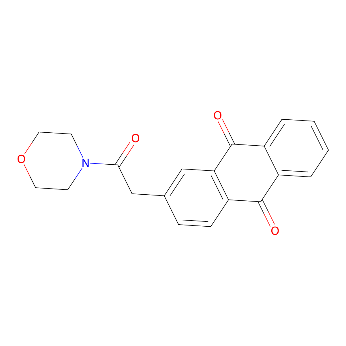 2-(2-Morpholino-2-oxoethyl)anthra-9,10-quinone molecular structure, CAS 338968-34-6