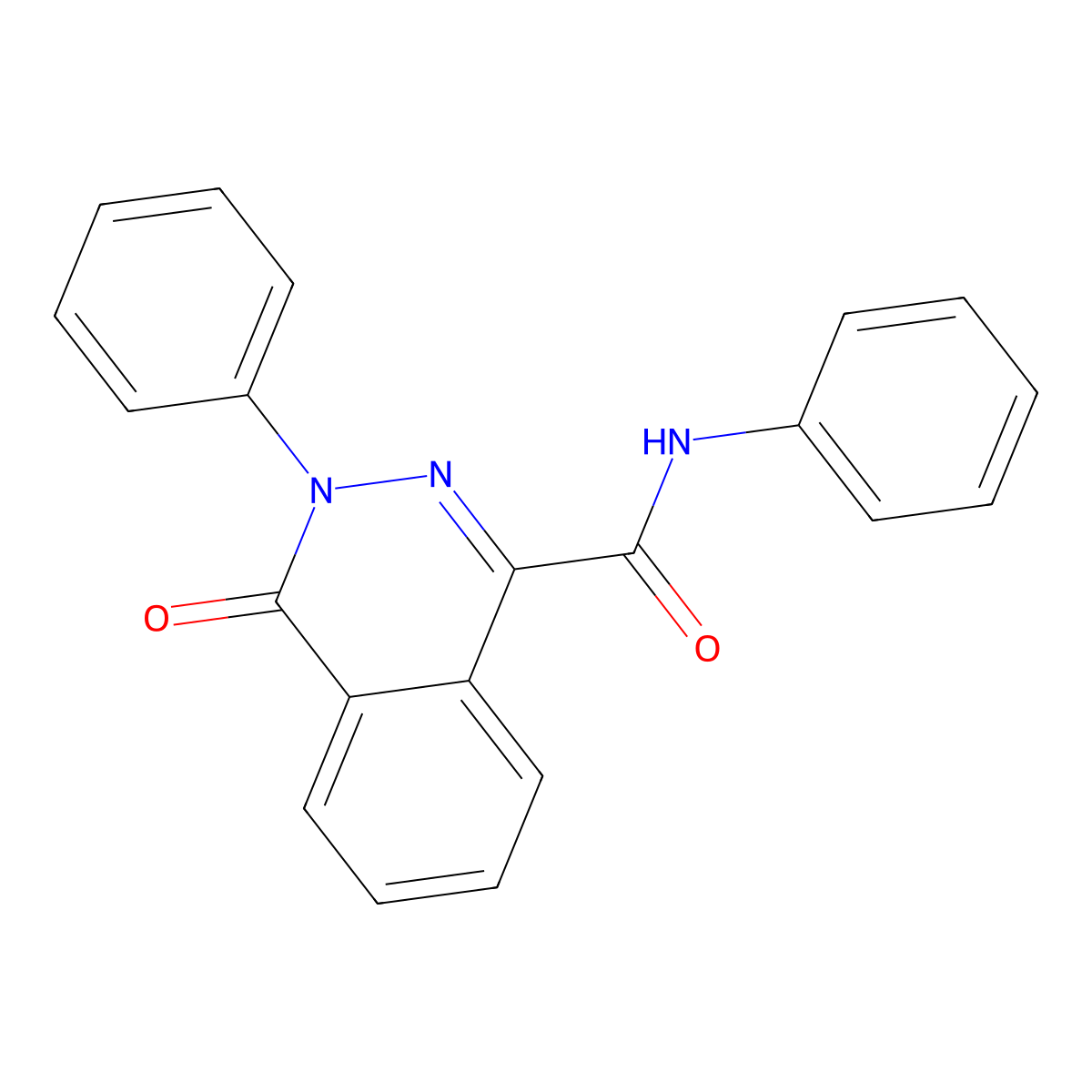 4-oxo-N,3-diphenyl-3,4-dihydro-1-phthalazinecarboxamide molecular structure, CAS 338975-81-8