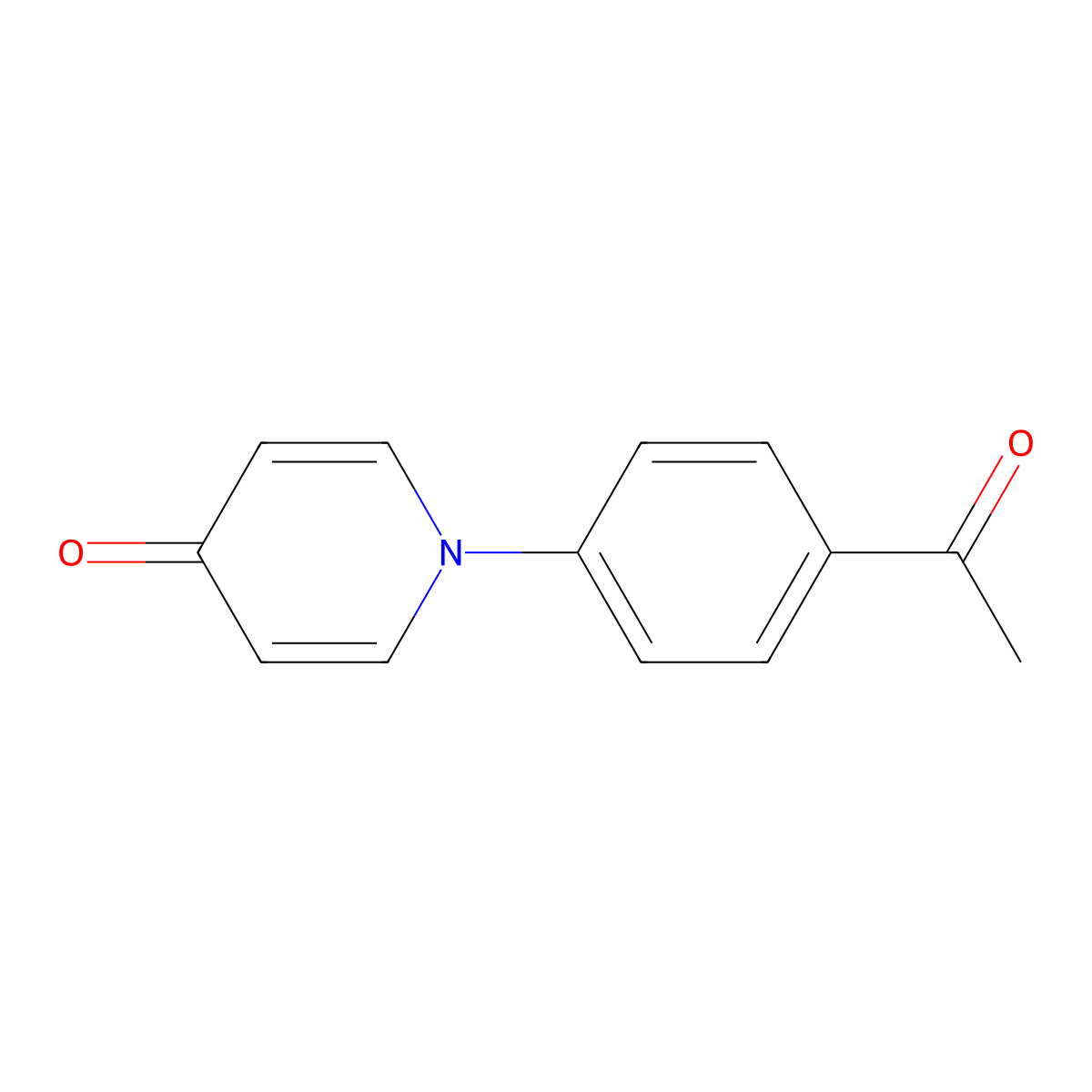 1-(4-acetylphenyl)-4(1H)-pyridinone molecular structure, CAS 338976-87-7