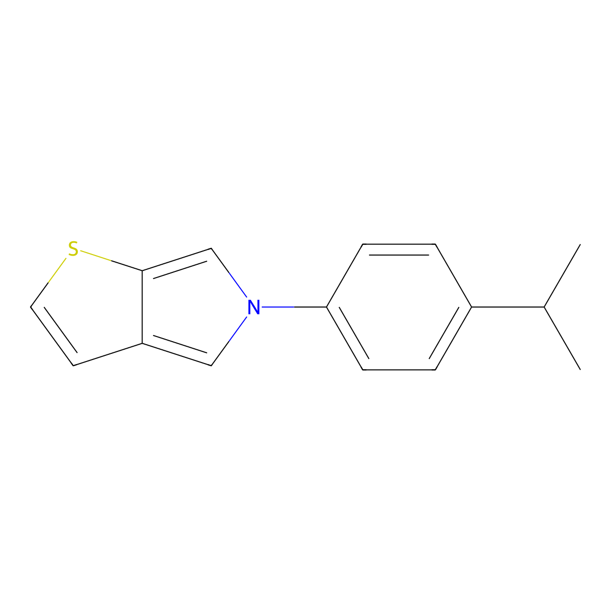 5-(4-isopropylphenyl)-5H-thieno[2,3-c]pyrrole molecular structure, CAS 338977-11-0