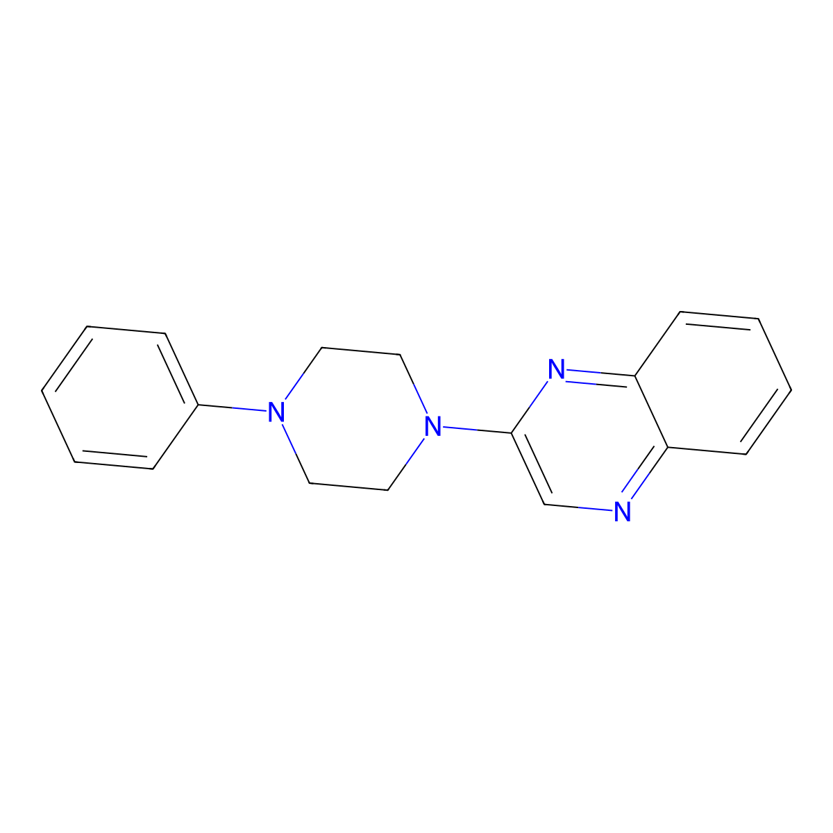 2-(4-Phenyl-1-piperazinyl)quinoxaline molecular structure, CAS 338977-24-5