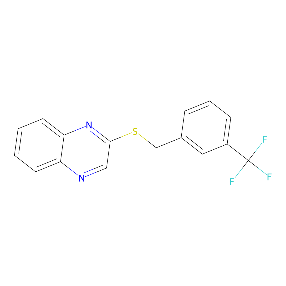 2-{[3-(Trifluoromethyl)benzyl]sulfanyl}quinoxaline molecular structure, CAS 338977-86-9