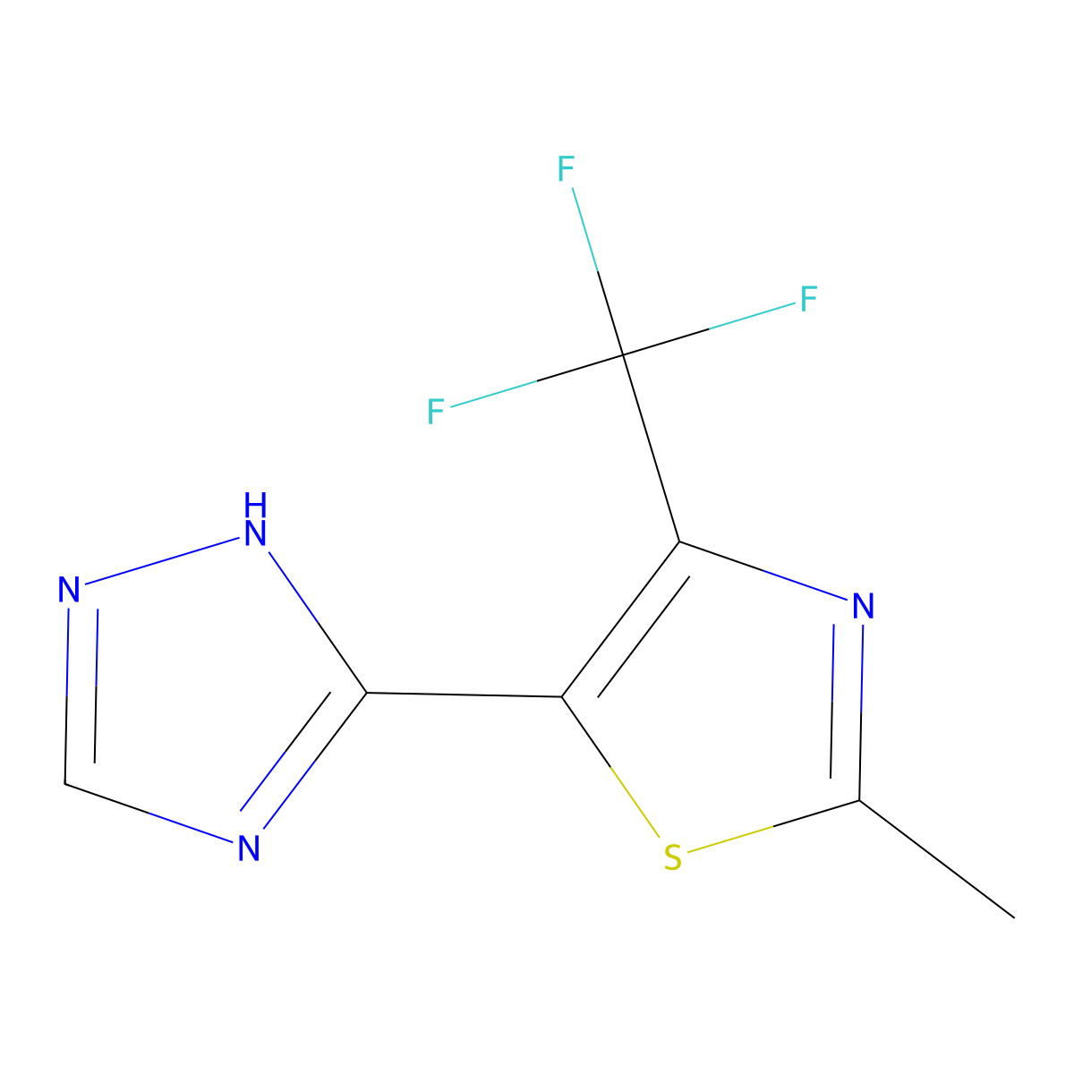 3-[2-Methyl-4-(Trifluoromethyl)-1,3-Thiazol-5-Yl]-1H-1,2,4-Triazole molecular structure, CAS 338978-10-2