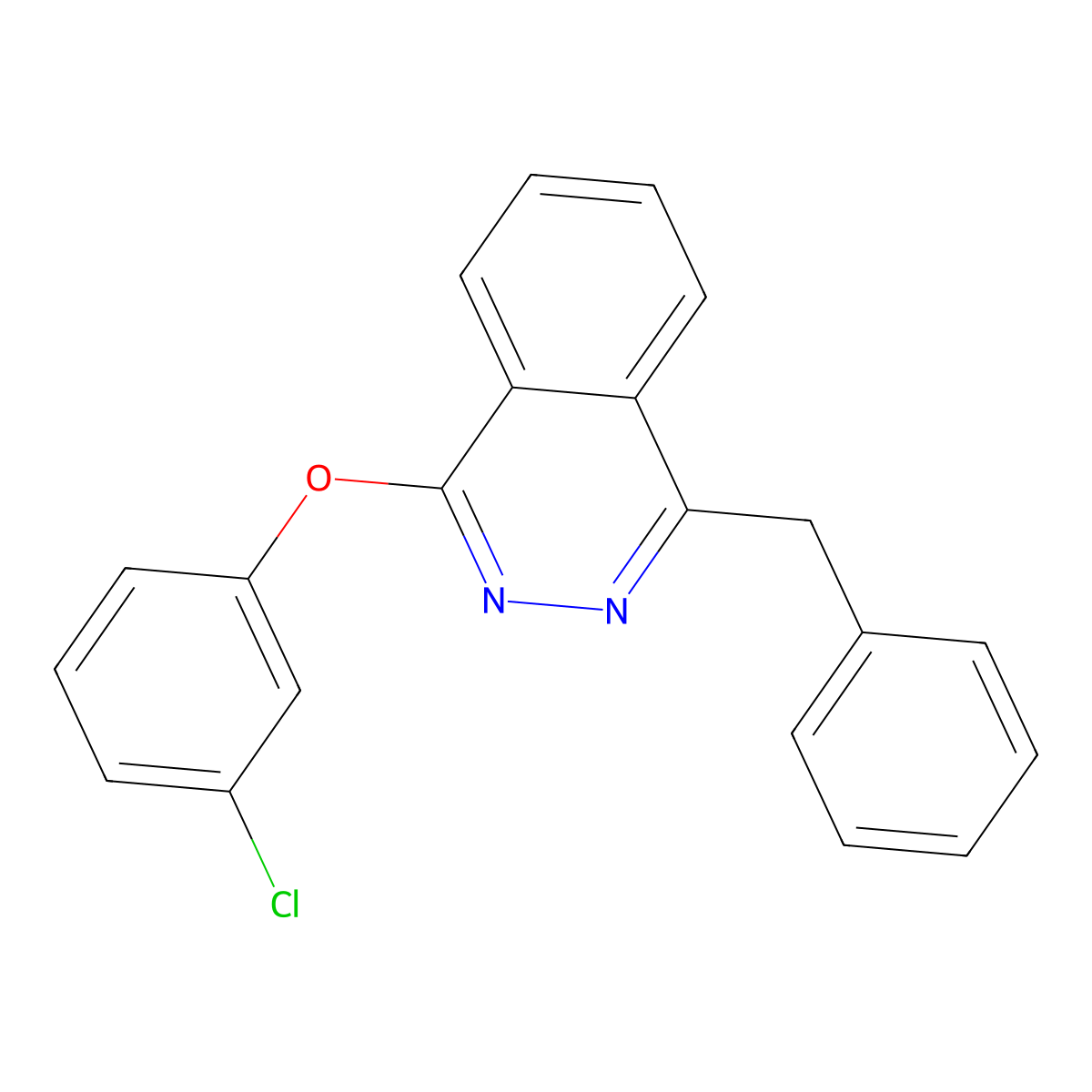 1-Benzyl-4-(3-chlorophenoxy)phthalazine molecular structure, CAS 338978-22-6