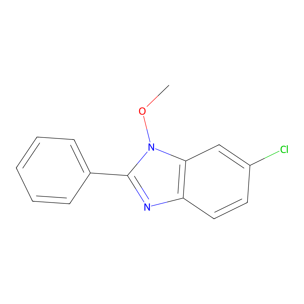 6-chloro-1-methoxy-2-phenyl-1H-1,3-benzimidazole molecular structure, CAS 338978-73-7