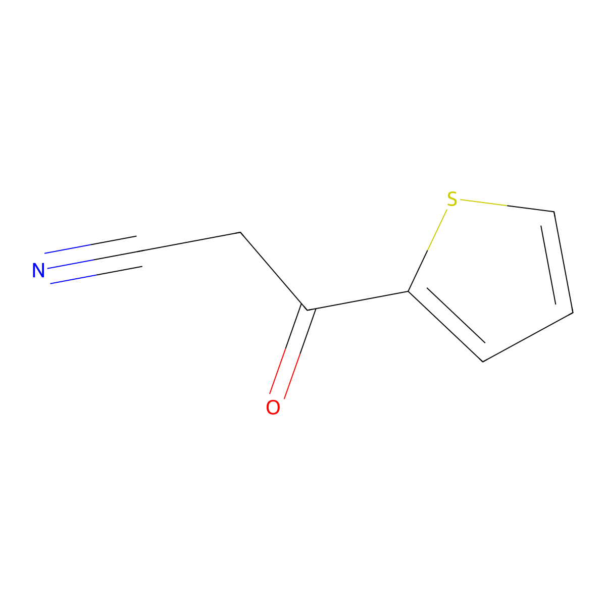 2-Thenoylacetonitrile molecular structure, CAS 33898-90-7