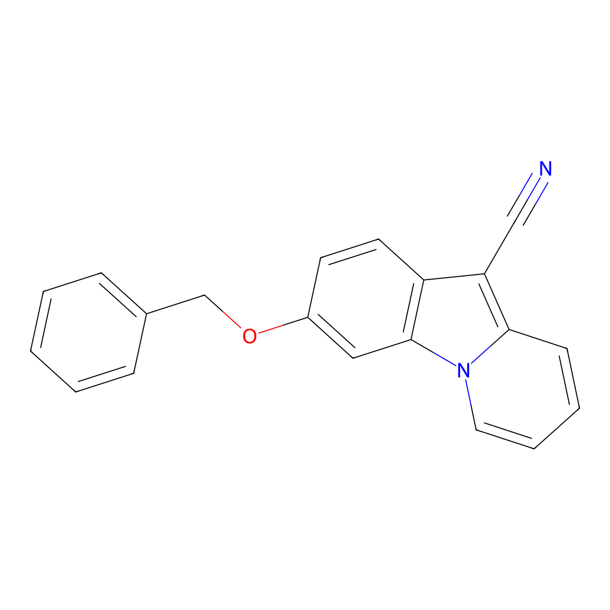 3-(Benzyloxy)pyrido[1,2-a]indole-10-carbonitrile molecular structure, CAS 338981-94-5