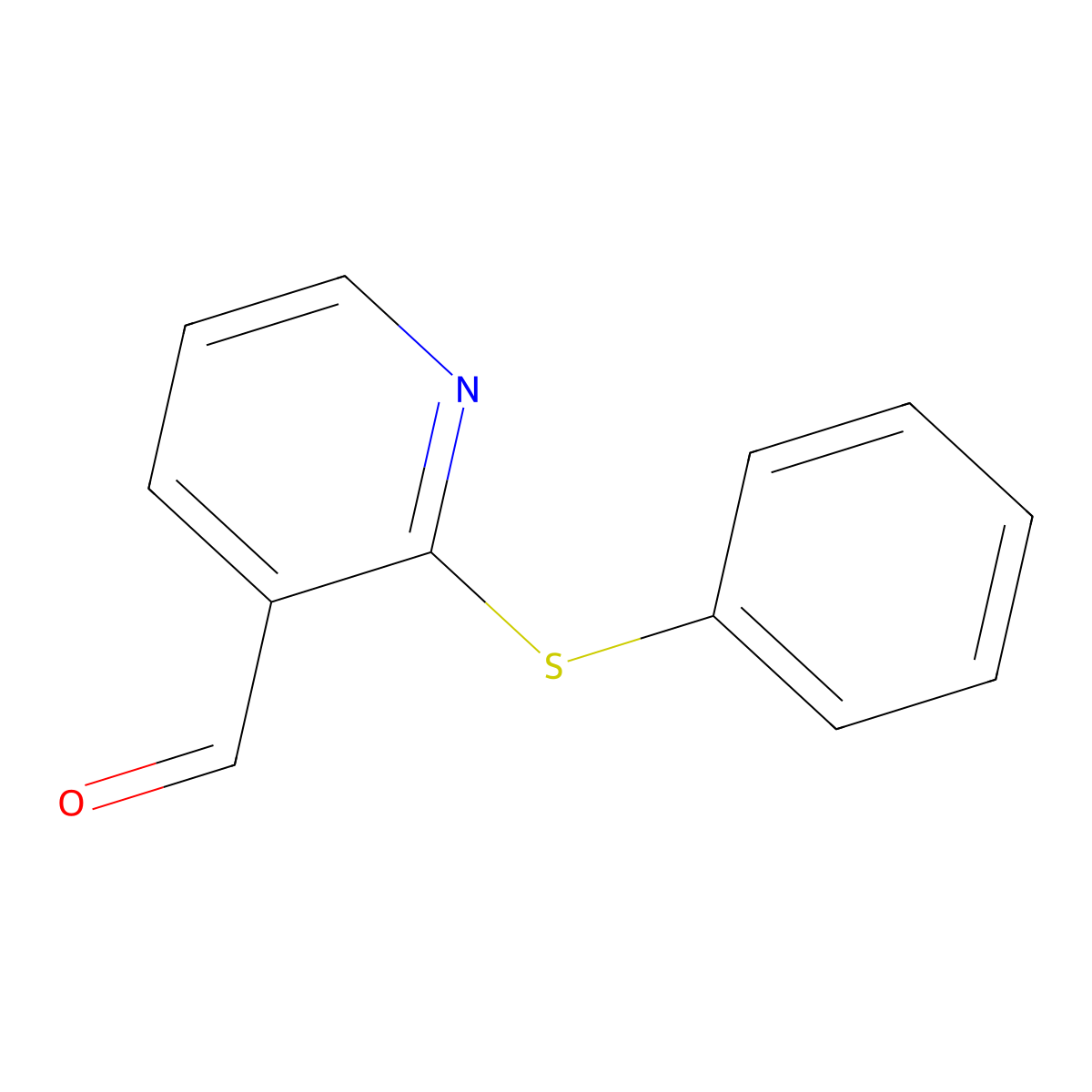2-(Phenylsulfanyl)Nicotinaldehyde molecular structure, CAS 338982-31-3