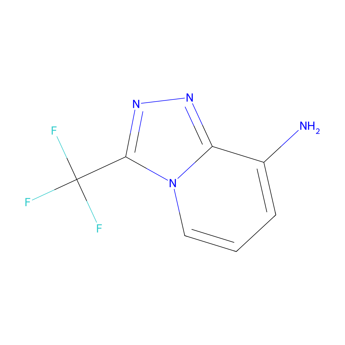 3-(Trifluoromethyl)-[1,2,4]triazolo[4,3-a]pyridin-8-amine molecular structure, CAS 338982-42-6