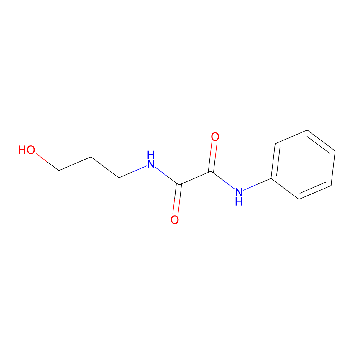 N-(3-hydroxypropyl)-N'-phenylethanediamide molecular structure, CAS 338984-31-9