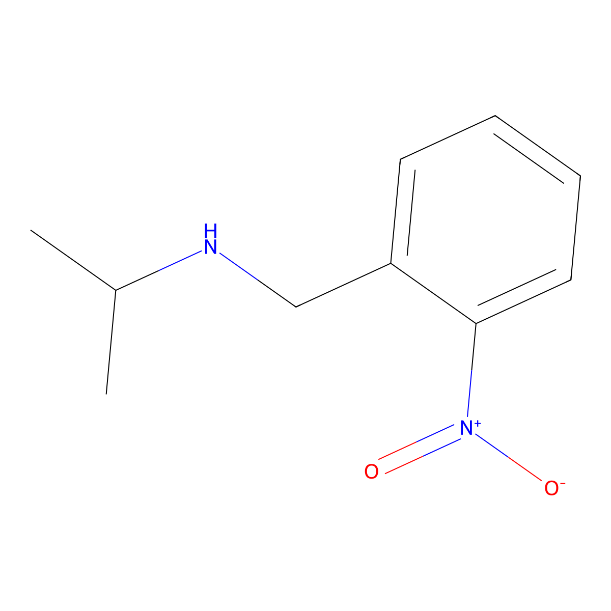 [(2-Nitrophenyl)methyl](propan-2-yl)amine molecular structure, CAS 338991-54-1
