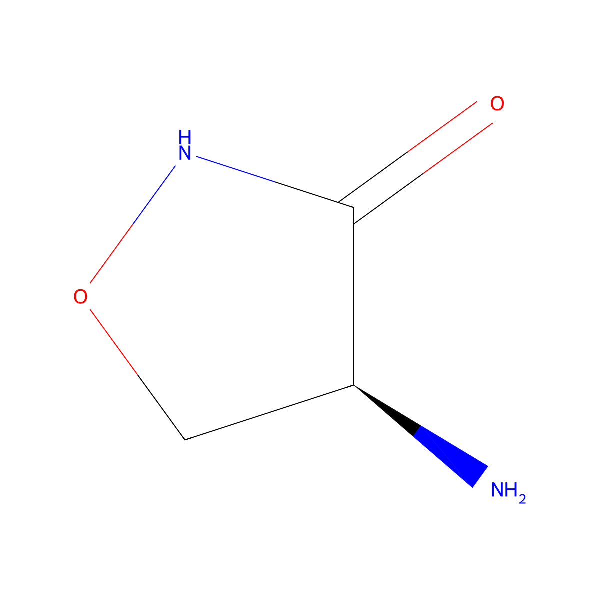 Levcycloserine molecular structure, CAS 339-72-0