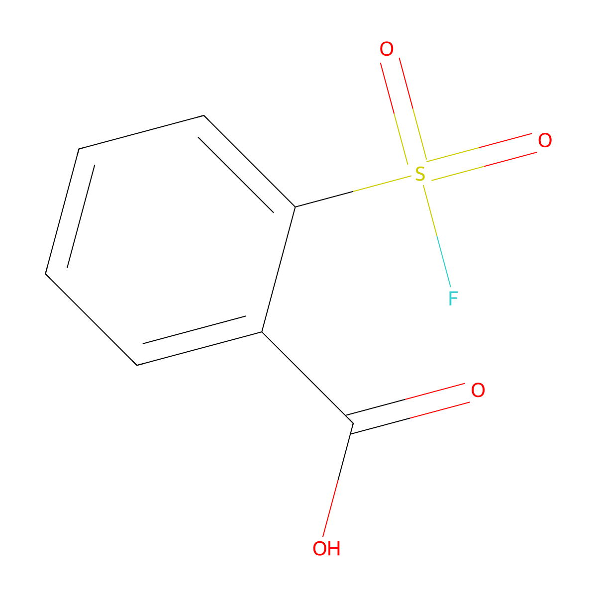 2-(Fluorosulfonyl)benzoic acid molecular structure, CAS 339-87-7