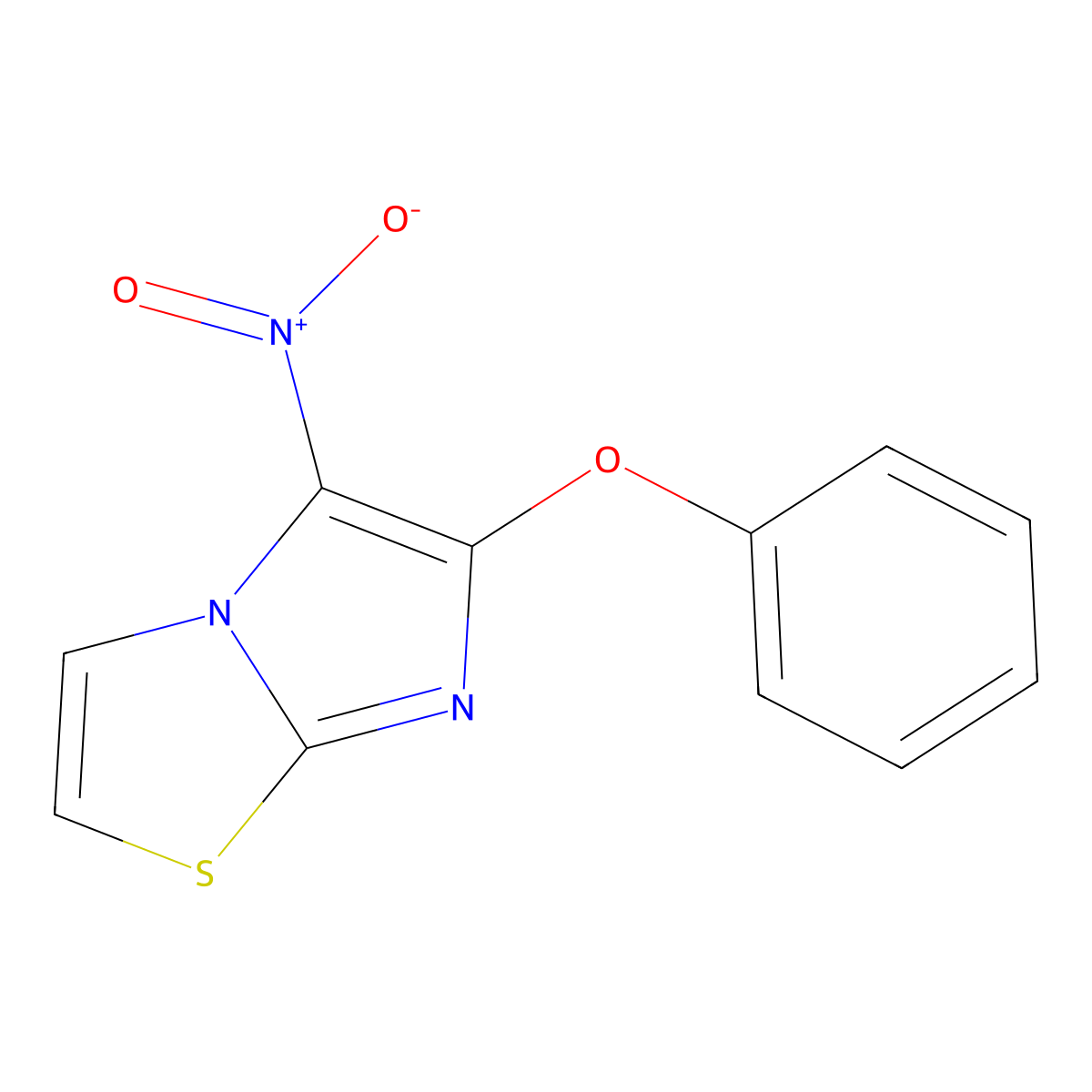 5-Nitro-6-phenoxyimidazo[2,1-b][1,3]thiazole molecular structure, CAS 339008-03-6
