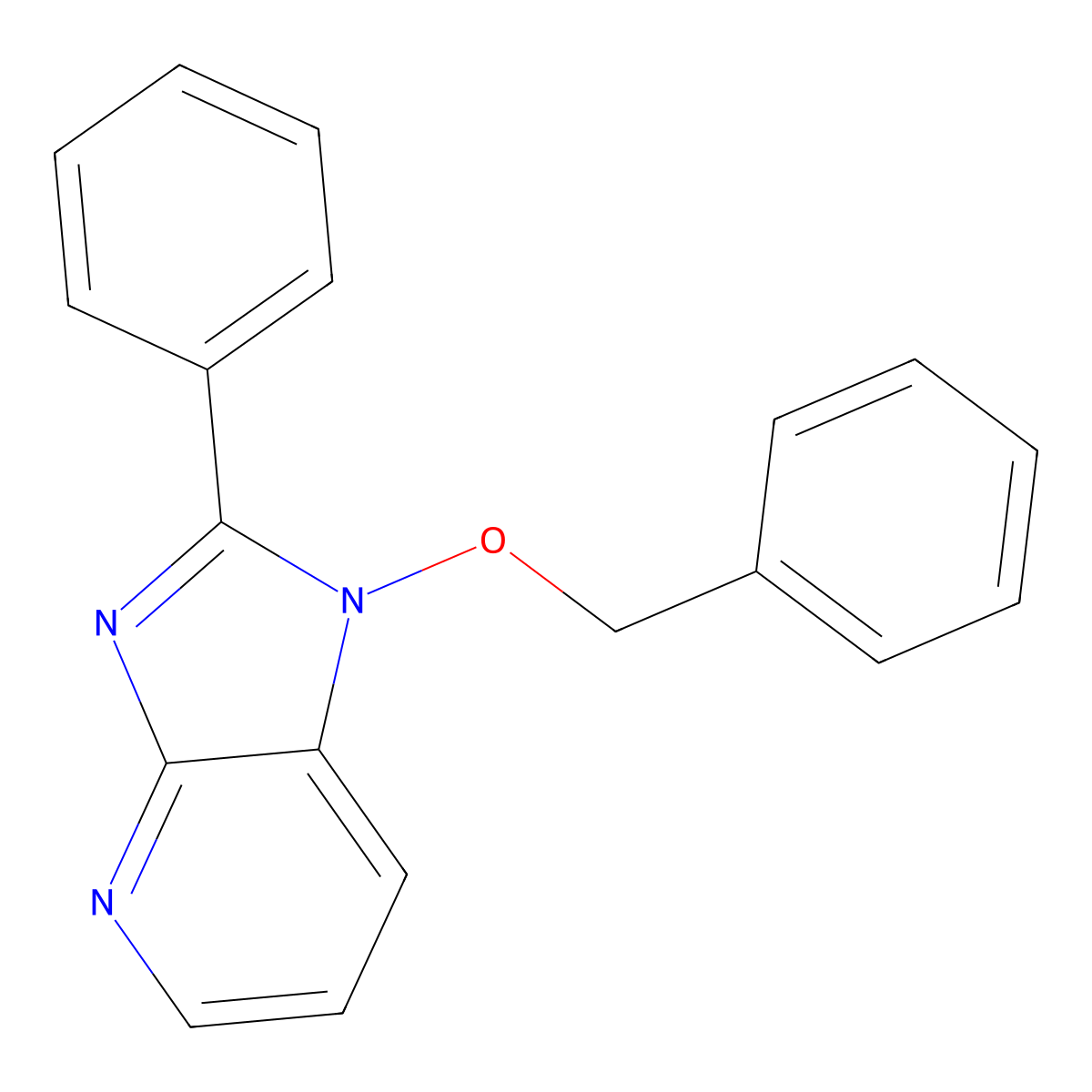 1-(benzyloxy)-2-phenyl-1H-imidazo[4,5-b]pyridine molecular structure, CAS 339009-95-9