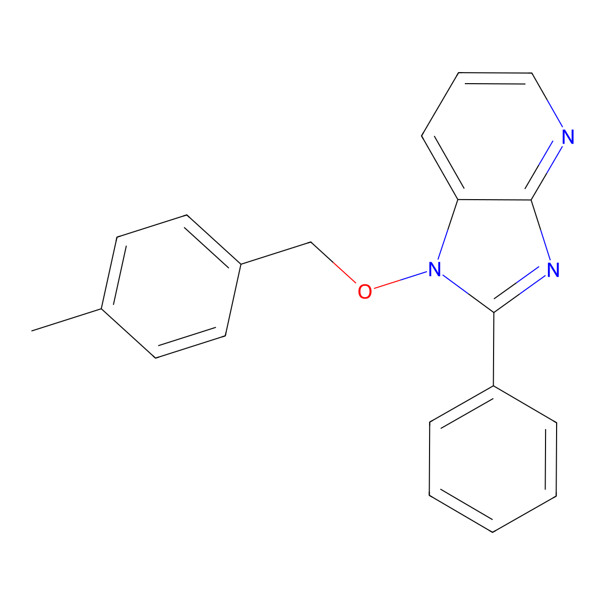 1-[(4-methylbenzyl)oxy]-2-phenyl-1H-imidazo[4,5-b]pyridine molecular structure, CAS 339009-96-0