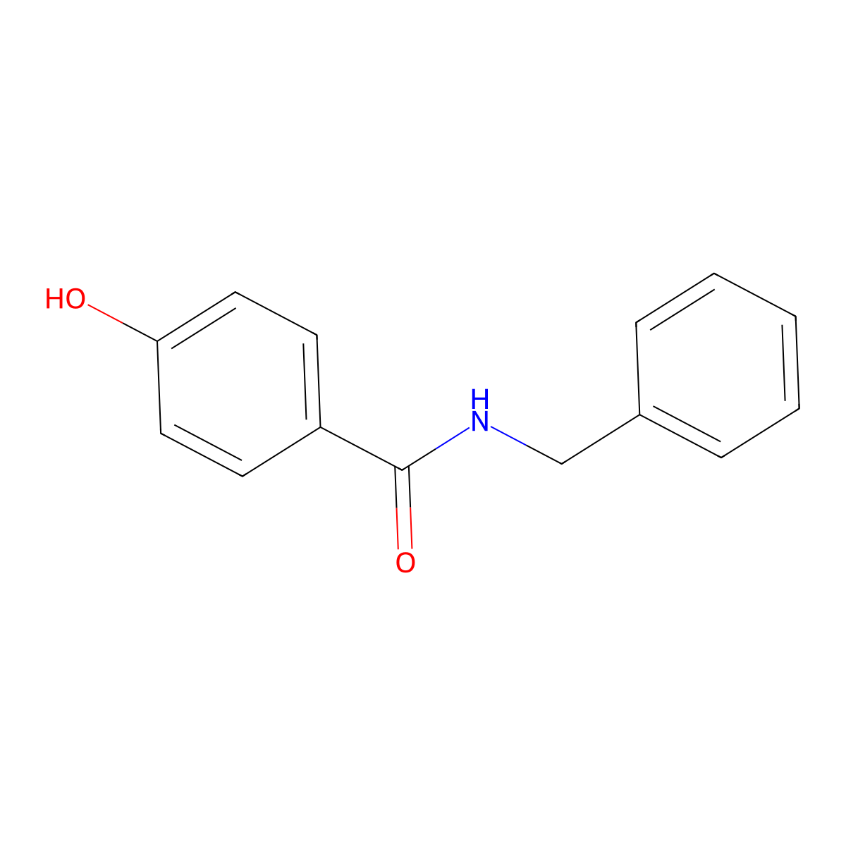 N-benzyl-4-hydroxybenzamide molecular structure, CAS 33901-20-1