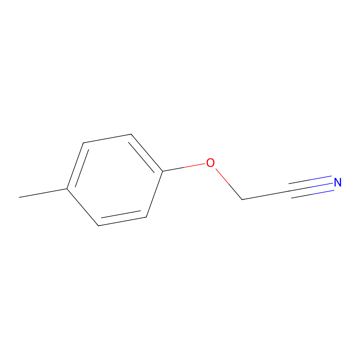 2-(4-Methylphenoxy)acetonitrile molecular structure, CAS 33901-44-9