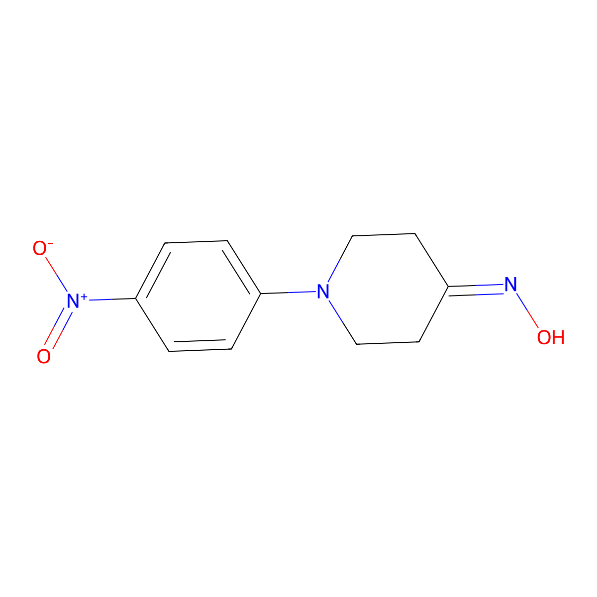 N-[1-(4-nitrophenyl)piperidin-4-ylidene]hydroxylamine molecular structure, CAS 339010-27-4