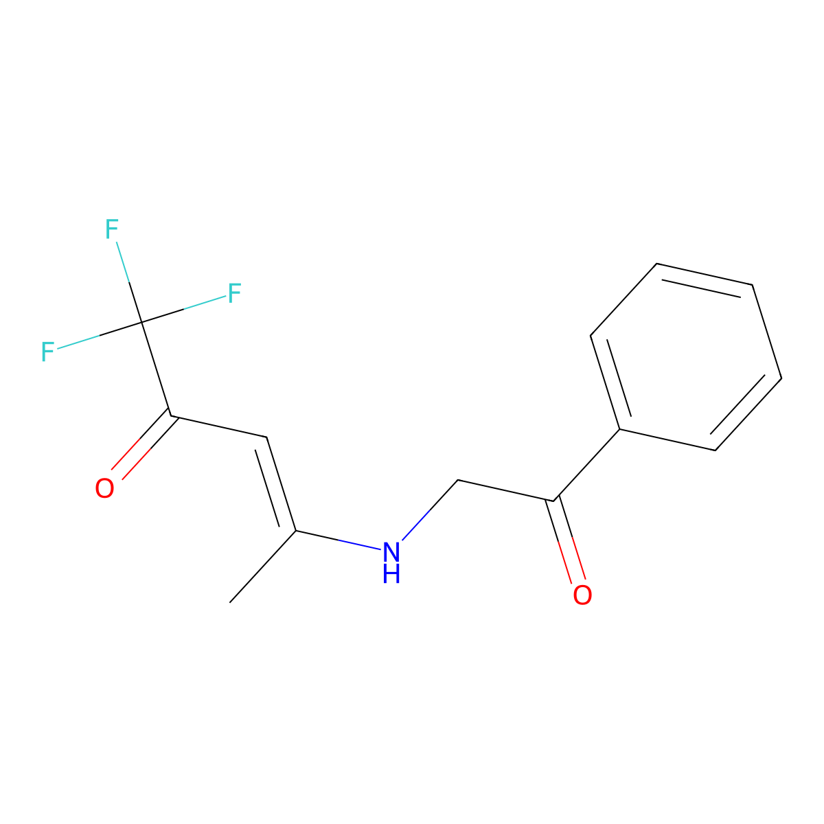 (E)-1,1,1-trifluoro-4-(phenacylamino)pent-3-en-2-one molecular structure, CAS 339010-40-1