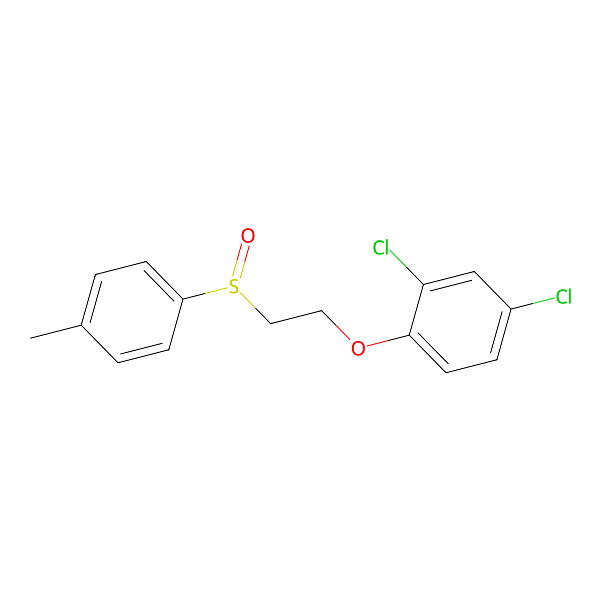 [2-(2,4-Dichlorophenoxy)ethyl](4-methylphenyl)oxo-lambda~4~-sulfane molecular structure, CAS 339010-90-1