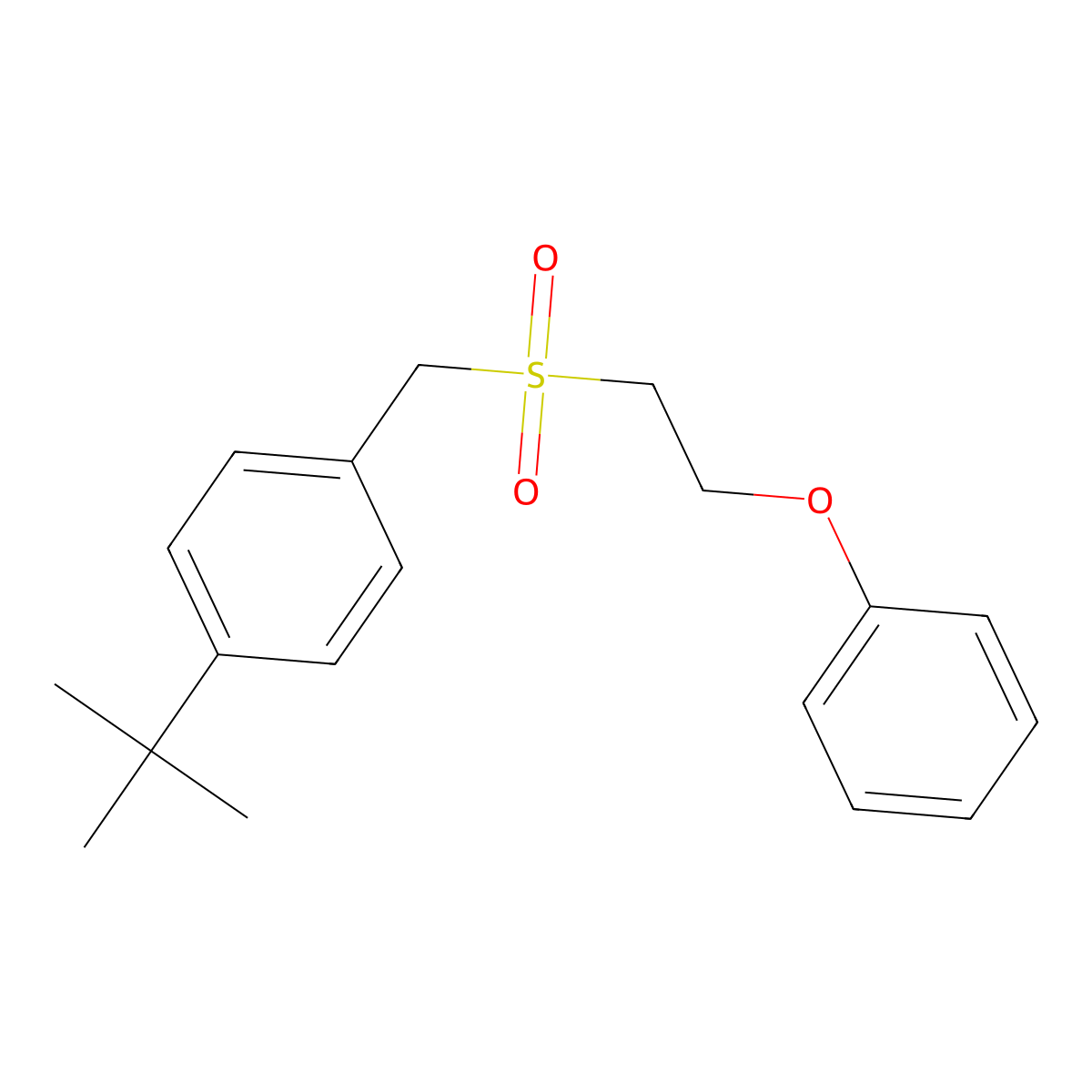 [4-(Tert-butyl)benzyl](dioxo)(2-phenoxyethyl)-lambda~6~-sulfane molecular structure, CAS 339011-15-3