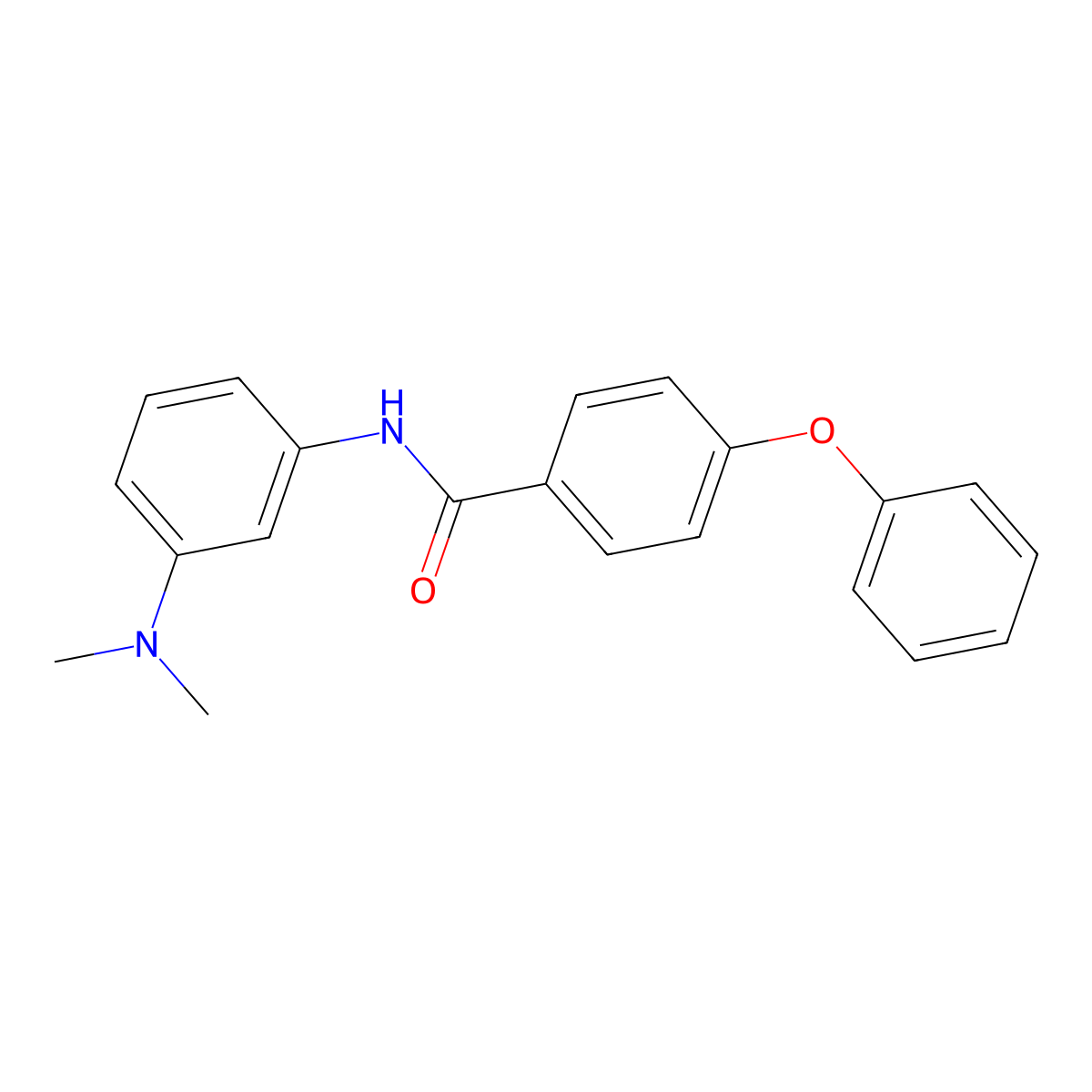 N-[3-(Dimethylamino)phenyl]-4-phenoxybenzamide molecular structure, CAS 339011-47-1