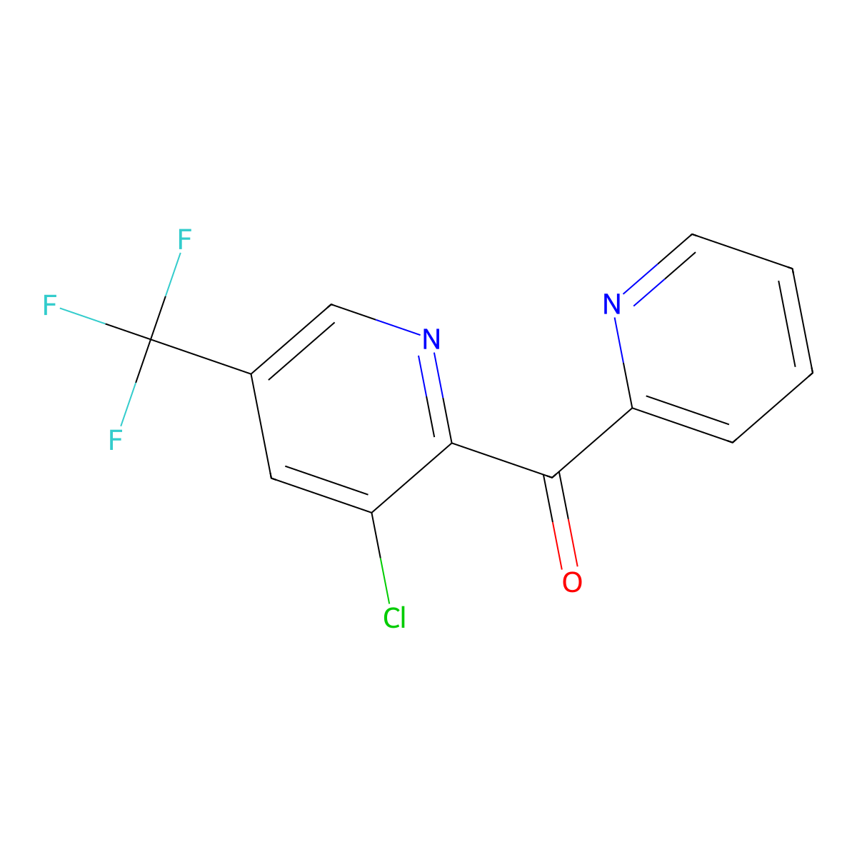 [3-Chloro-5-(trifluoromethyl)-2-pyridinyl](2-pyridinyl)methanone molecular structure, CAS 339011-89-1