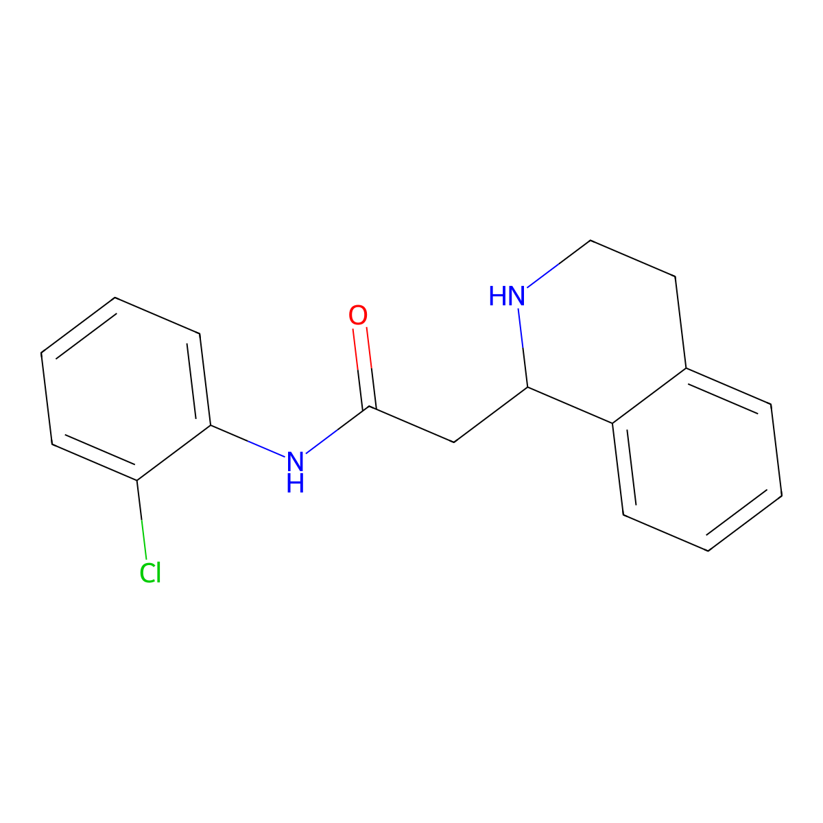 N-(2-chlorophenyl)-2-(1,2,3,4-tetrahydroisoquinolin-1-yl)acetamide molecular structure, CAS 339012-11-2
