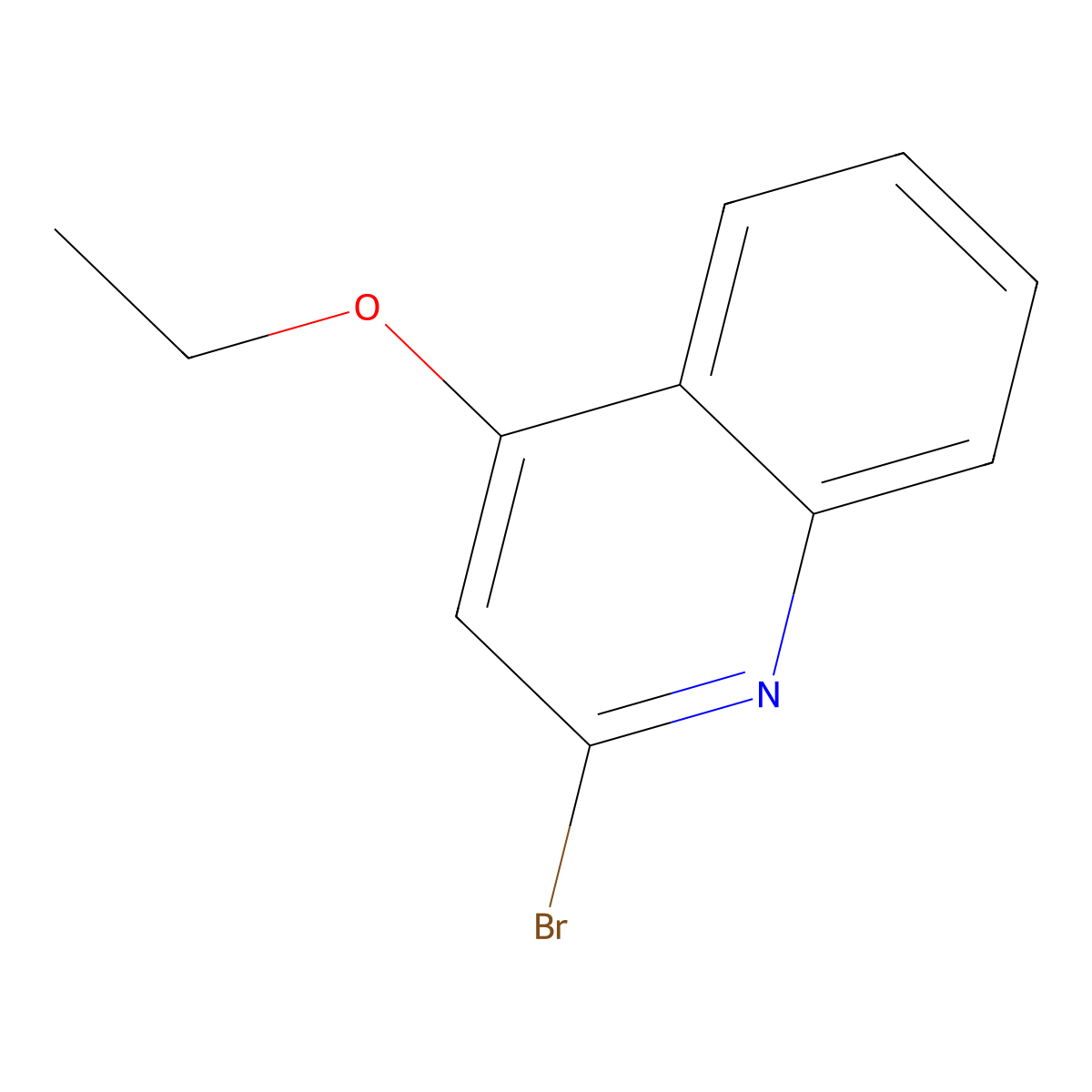 2-Bromo-4-ethoxyquinoline molecular structure, CAS 339014-60-7
