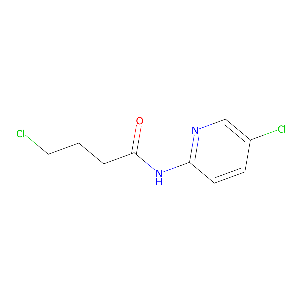 4-chloro-N-(5-chloropyridin-2-yl)butanamide molecular structure, CAS 339014-78-7