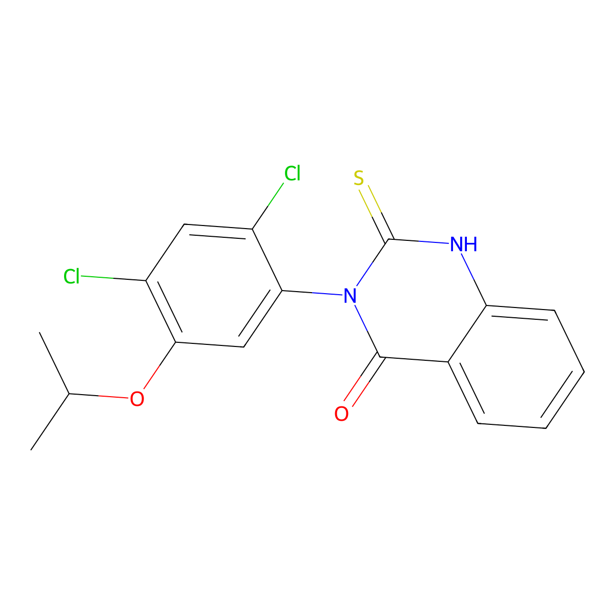 3-(2,4-dichloro-5-isopropoxyphenyl)-2-sulfanyl-4(3H)-quinazolinone molecular structure, CAS 339015-10-0