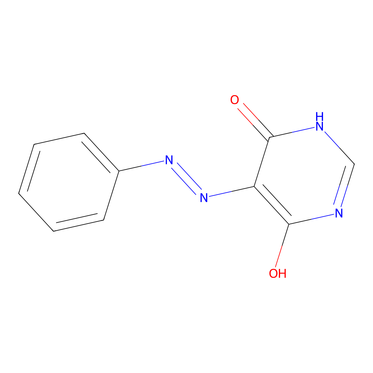 5-(2-Phenyldiazenyl)-4,6-pyrimidinediol molecular structure, CAS 339016-28-3