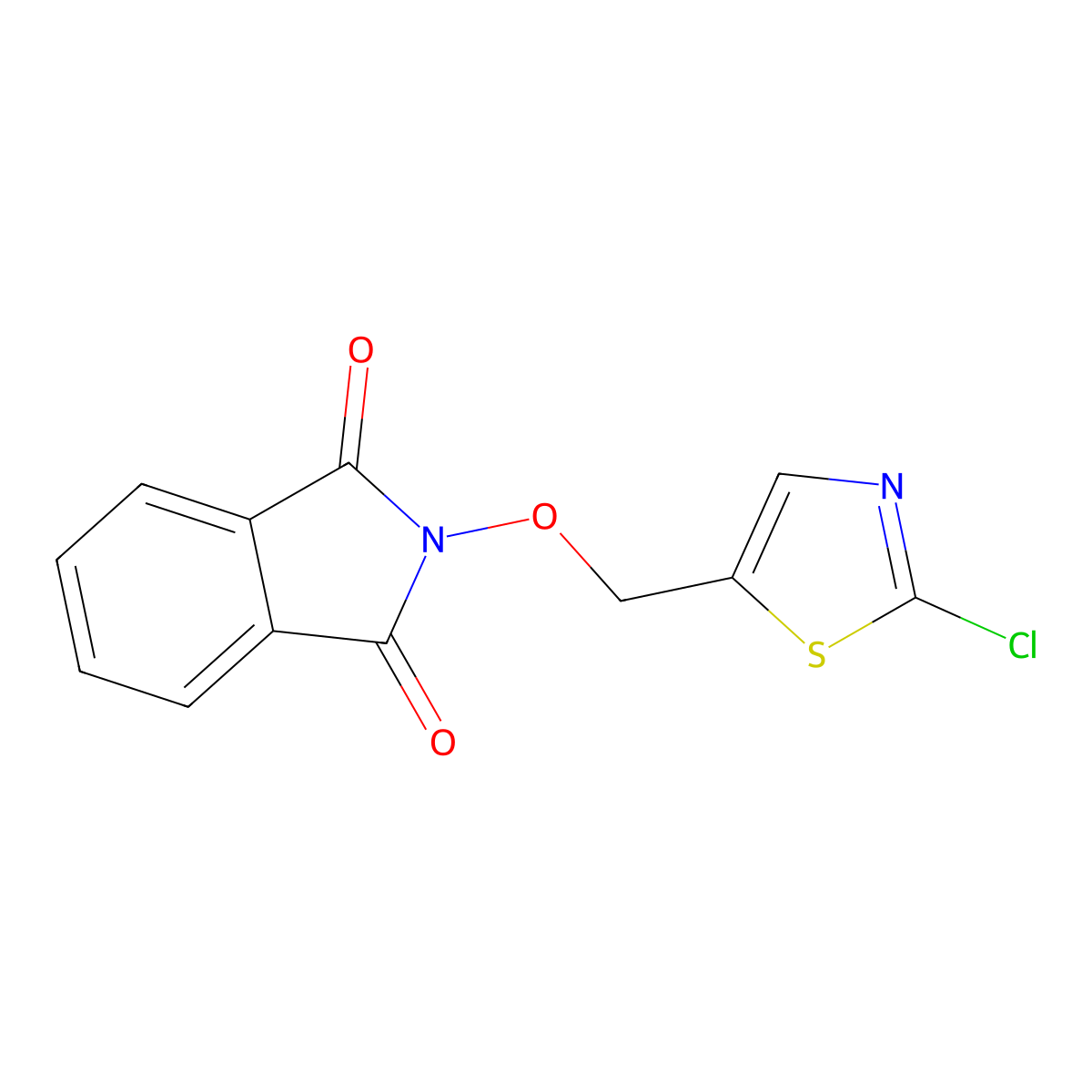 2-[(2-chloro-1,3-thiazol-5-yl)methoxy]-1H-isoindole-1,3(2H)-dione molecular structure, CAS 339018-42-7