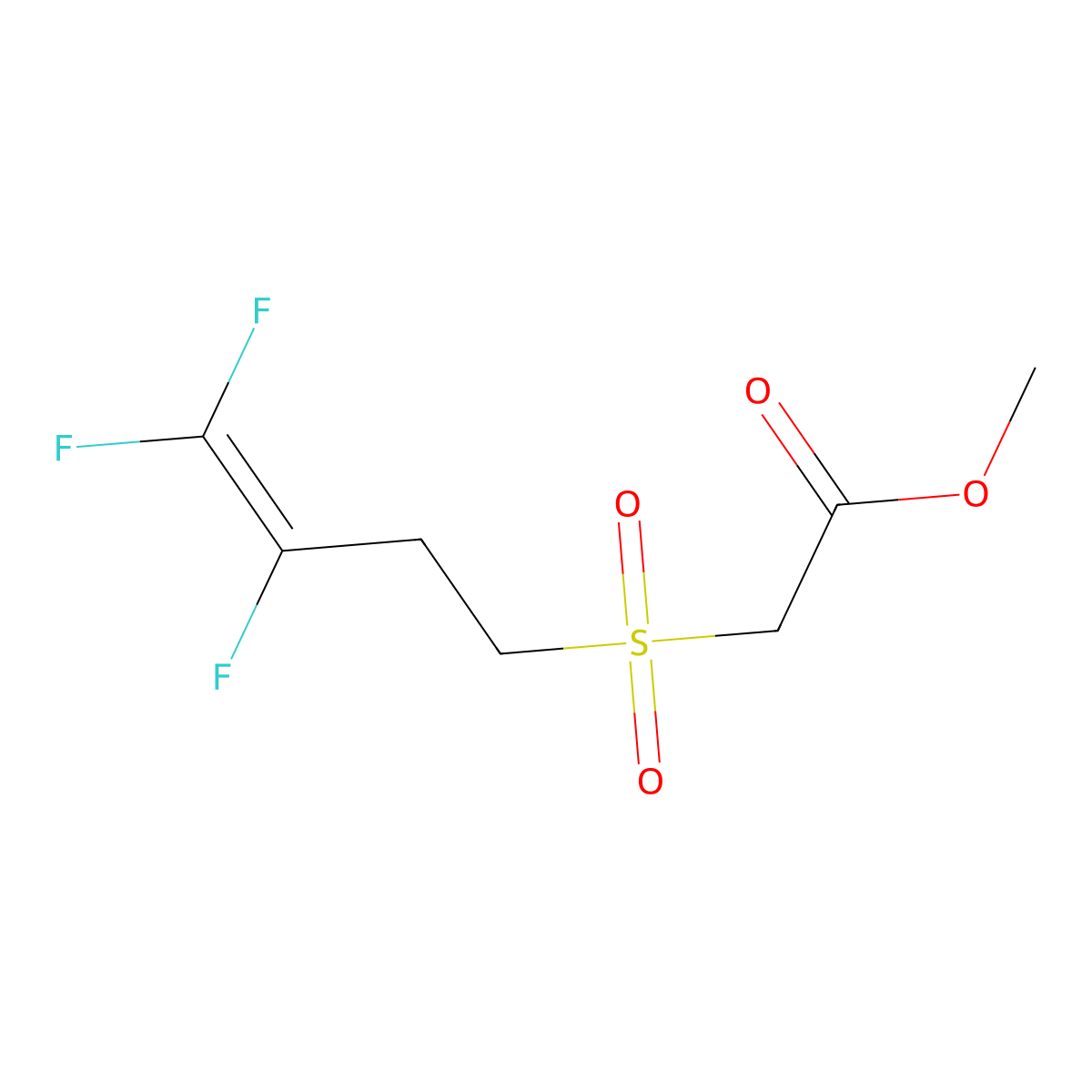Methyl 2-[(3,4,4-trifluoro-3-butenyl)sulfonyl]acetate molecular structure, CAS 339020-20-1