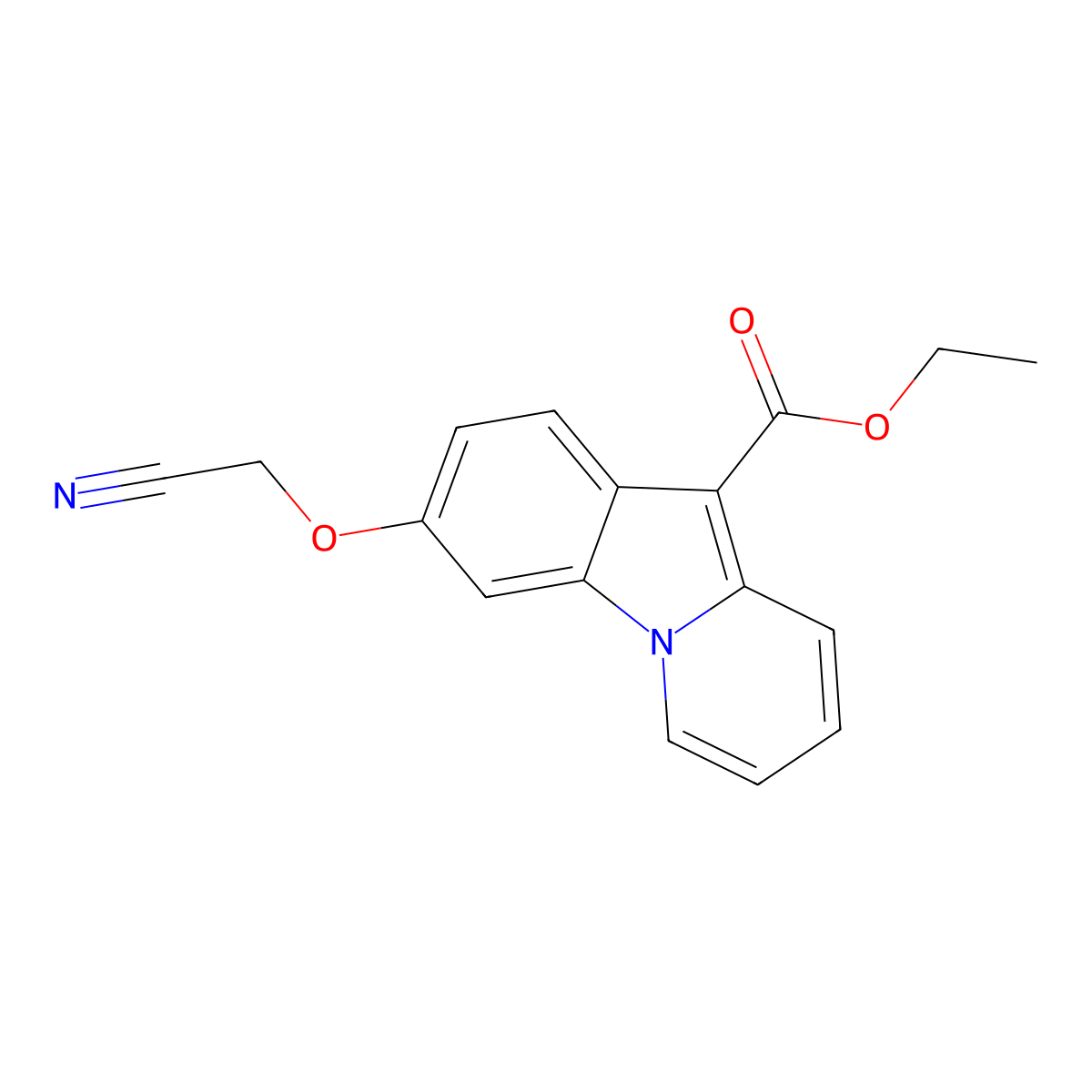 Ethyl 3-(cyanomethoxy)pyrido[1,2-a]indole-10-carboxylate molecular structure, CAS 339020-41-6