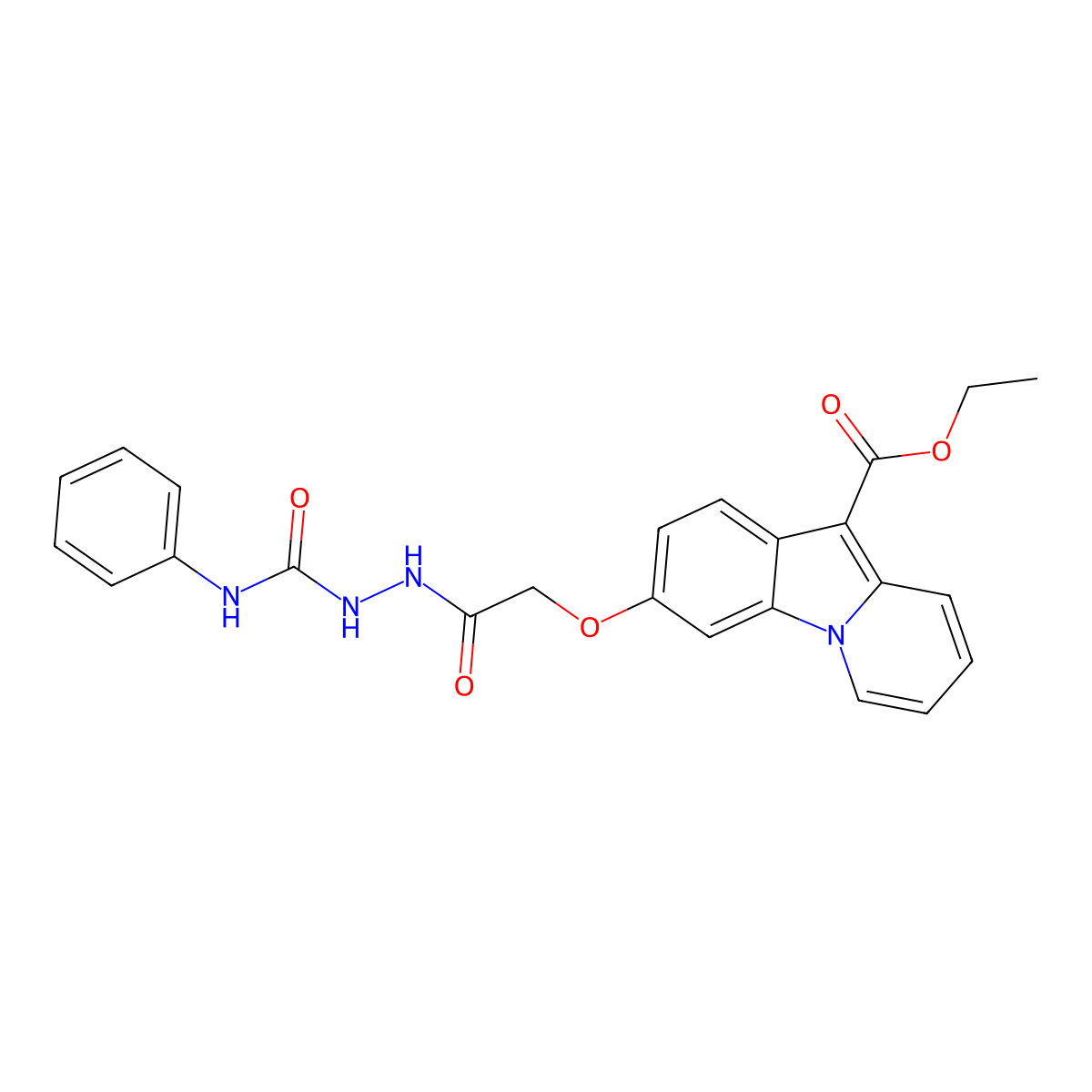 Ethyl 3-{2-[2-(anilinocarbonyl)hydrazino]-2-oxoethoxy}pyrido[1,2-a]indole-10-carboxylate molecular structure, CAS 339020-47-2